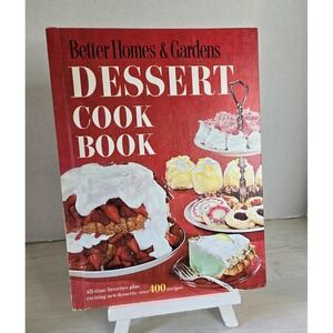 Vintage BHG Dessert Cookbook, 1960 Hardcover,‎